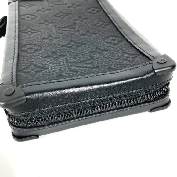 LOUIS VUITTON M68986 Taurillon Clemence Soft Trunk Pouch with Strap Clutch bag - Picture 4 of 16